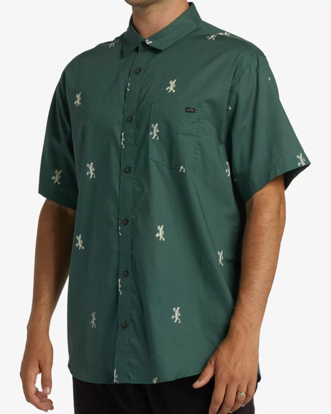 Cheap Billabong Sundays Mini Short Sleeve Shirt CYPRESS