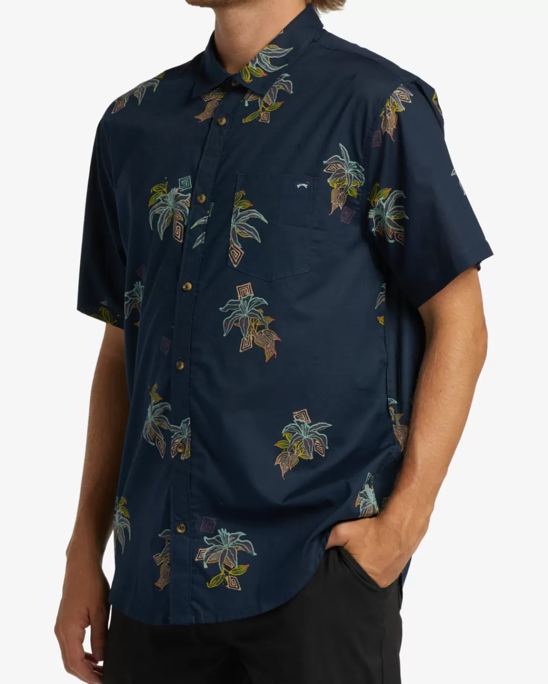 New Billabong Sundays Mini Short Sleeve Shirt NIGHT