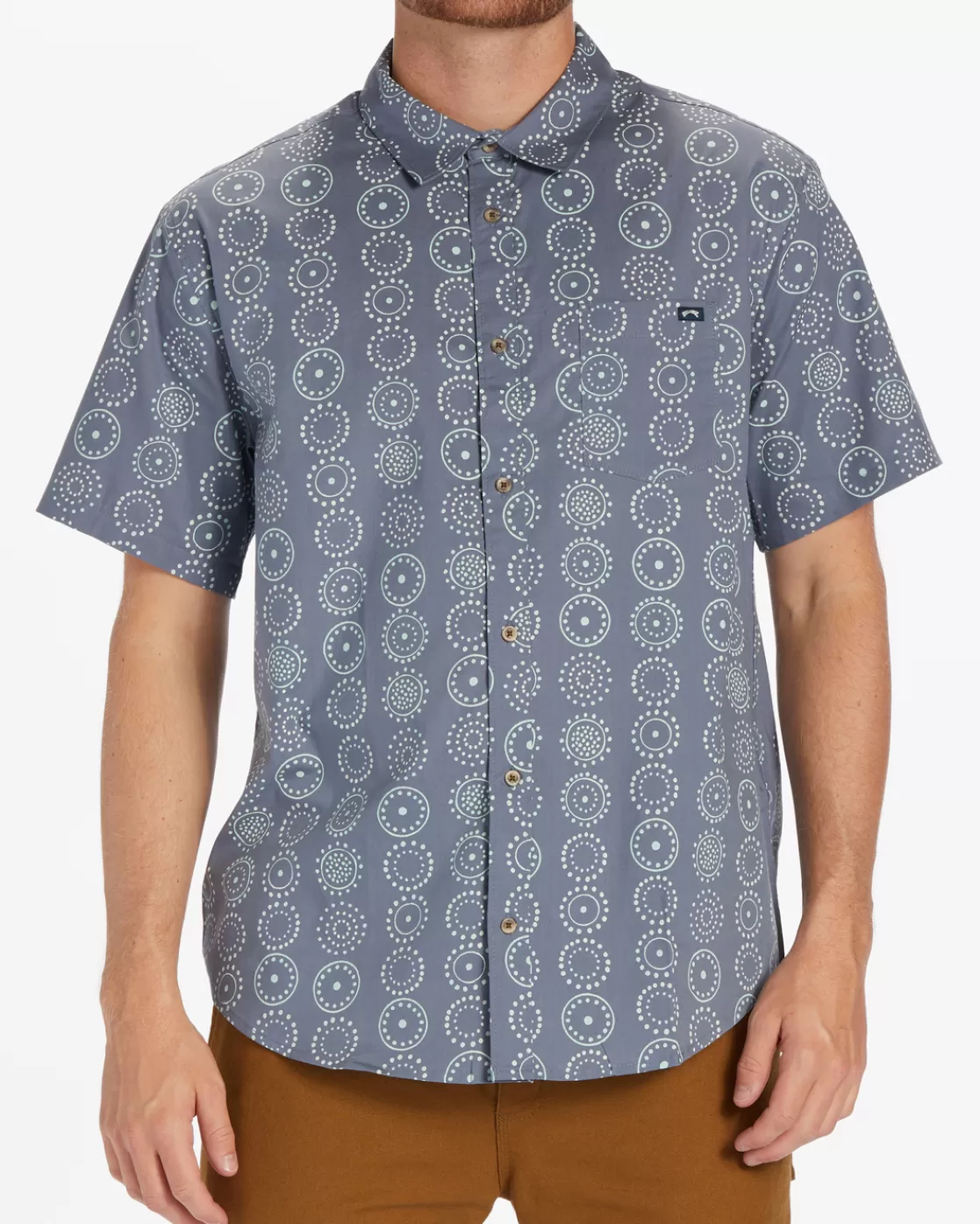 Cheap Billabong Sundays Mini Short Sleeve Shirt BLUE HAZE