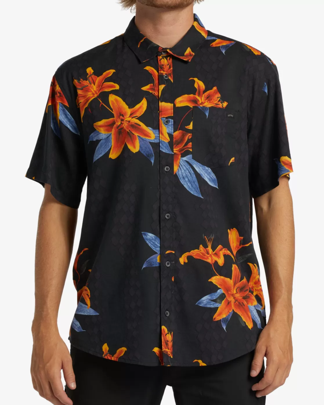 Store Billabong Sundays Short Sleeve Shirt CHARCOAL