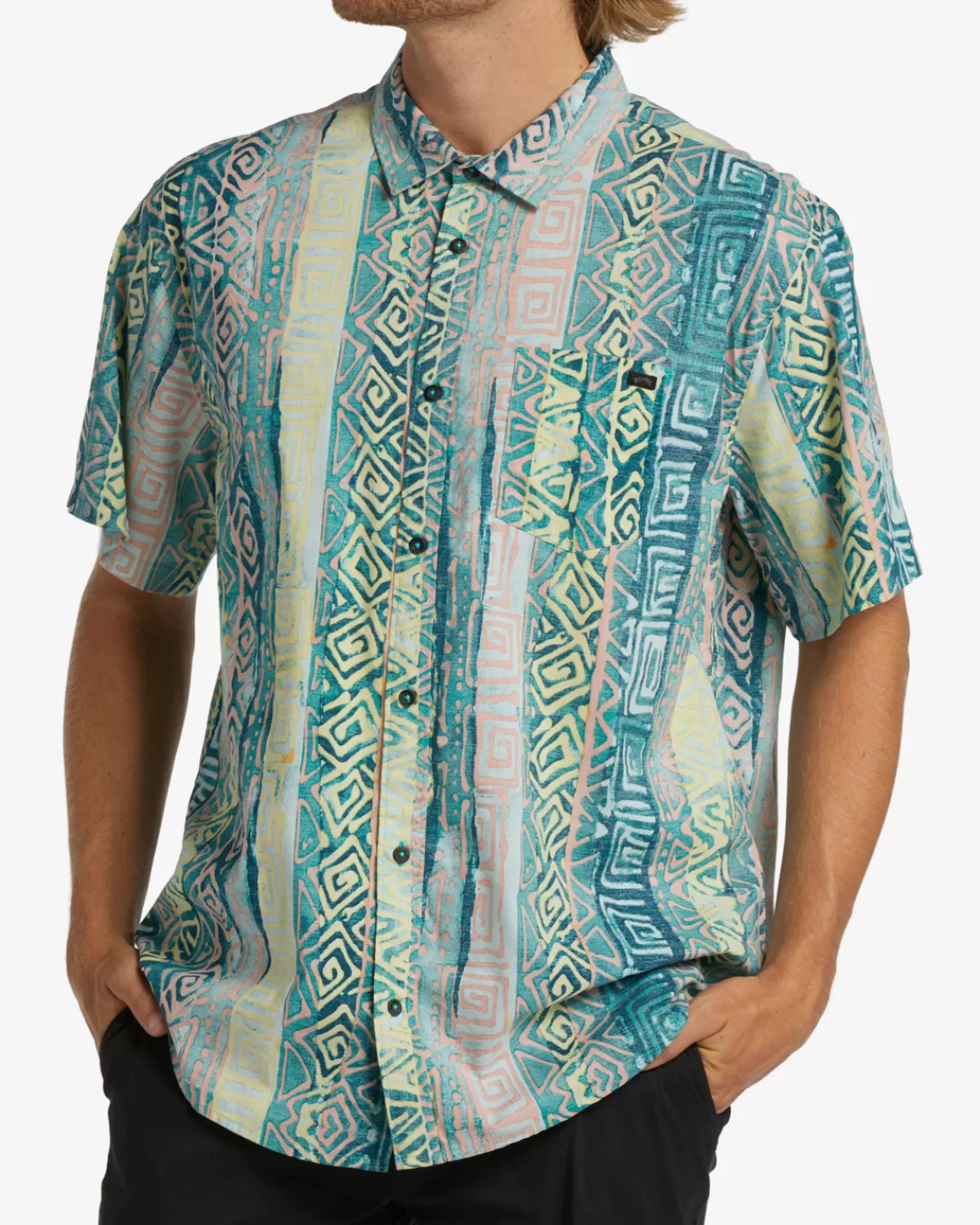 Cheap Billabong Sundays Short Sleeve Shirt AQUA