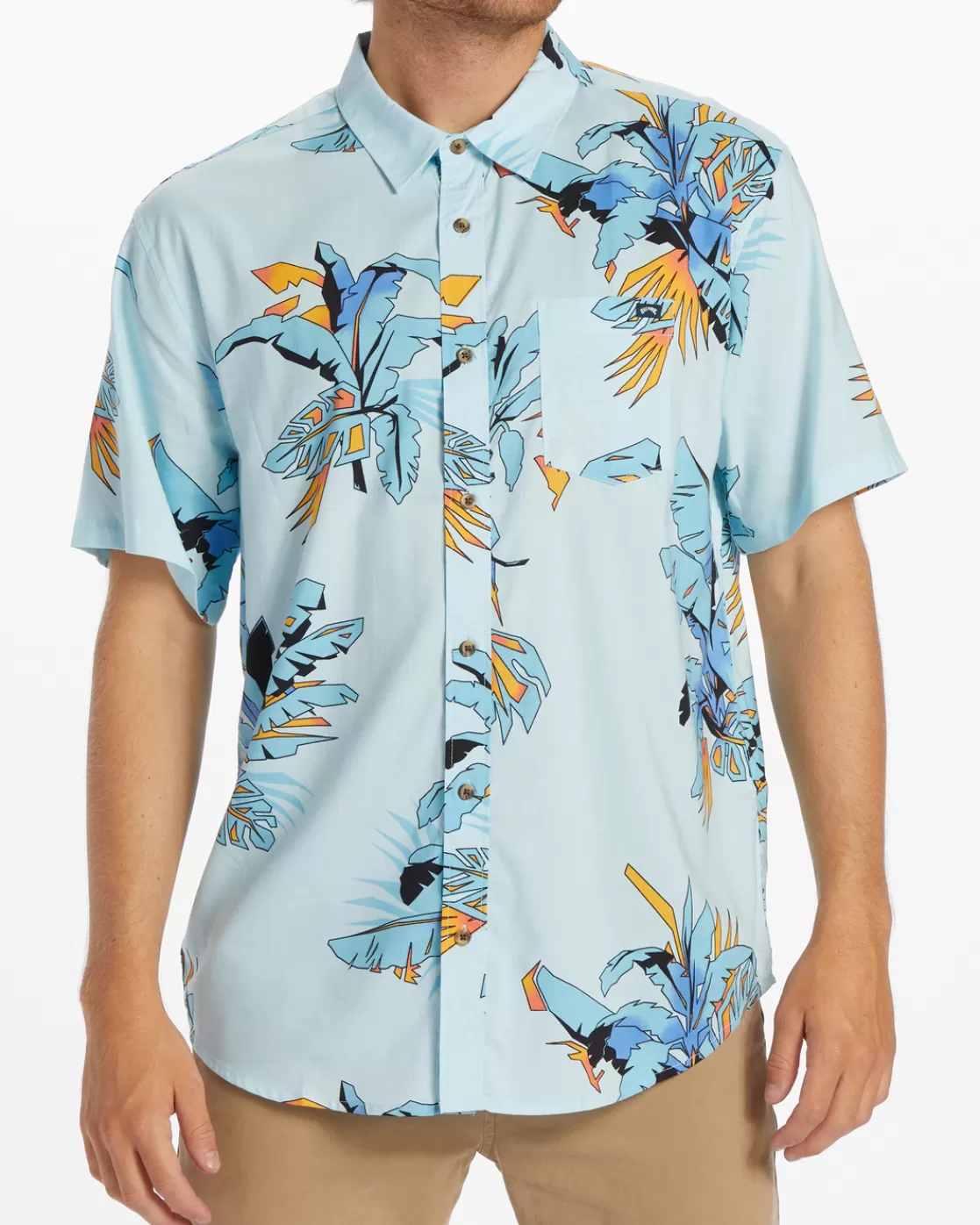 Fashion Billabong Sundays Short Sleeve Shirt COASTAL