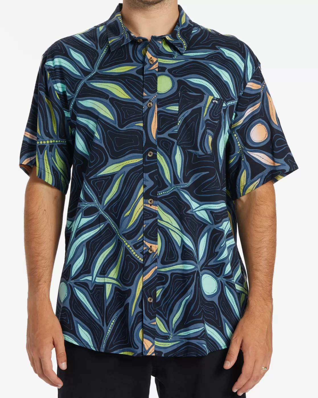 Store Billabong Sundays Short Sleeve Shirt DARK NAVY