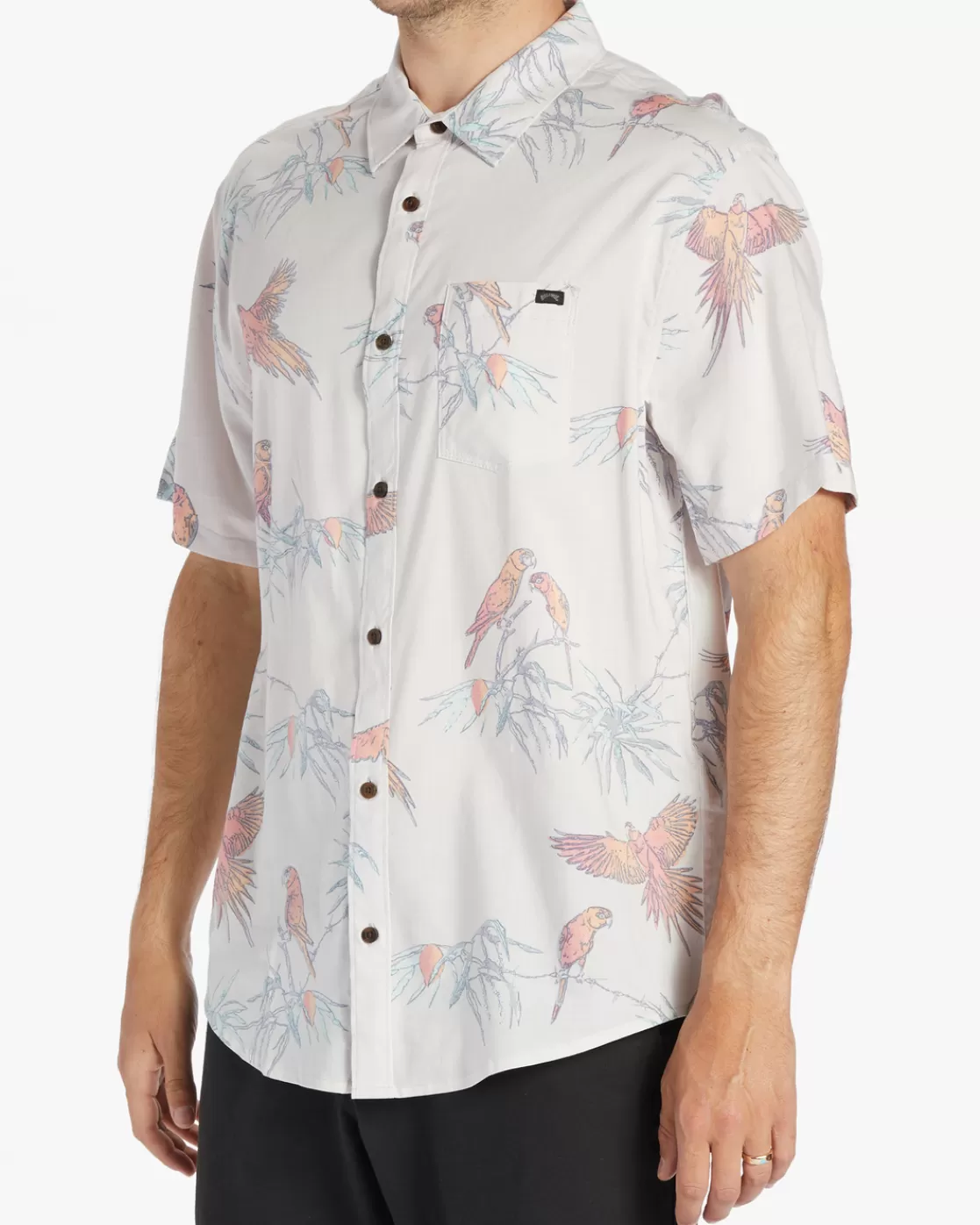 Store Billabong Sundays Short Sleeve Shirt CEMENT