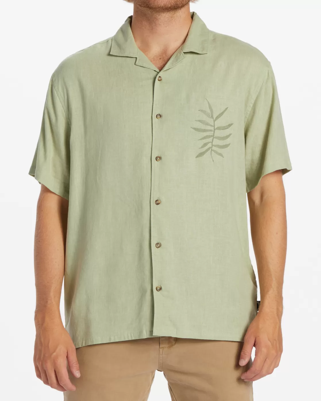 Best Sale Billabong Sundays Vacay Short Sleeve Shirt LIGHT SAGE