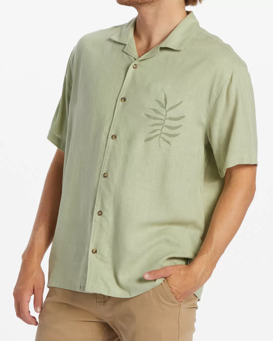 Best Sale Billabong Sundays Vacay Short Sleeve Shirt LIGHT SAGE