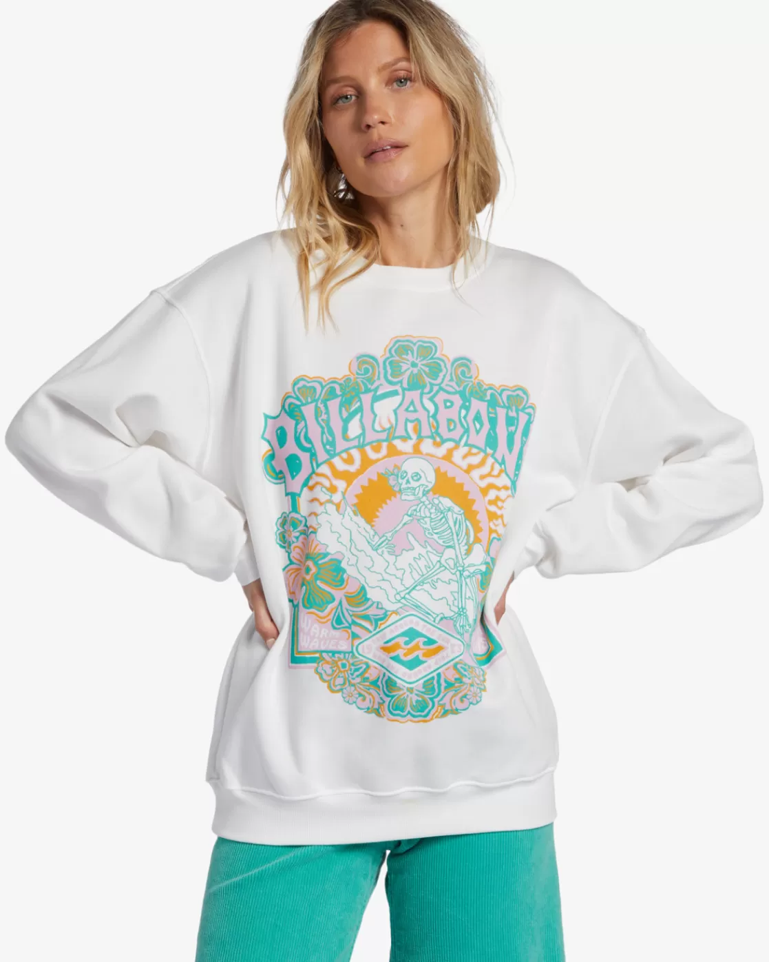 Outlet Billabong Sunny Days Sweatshirt SALT CRYSTAL