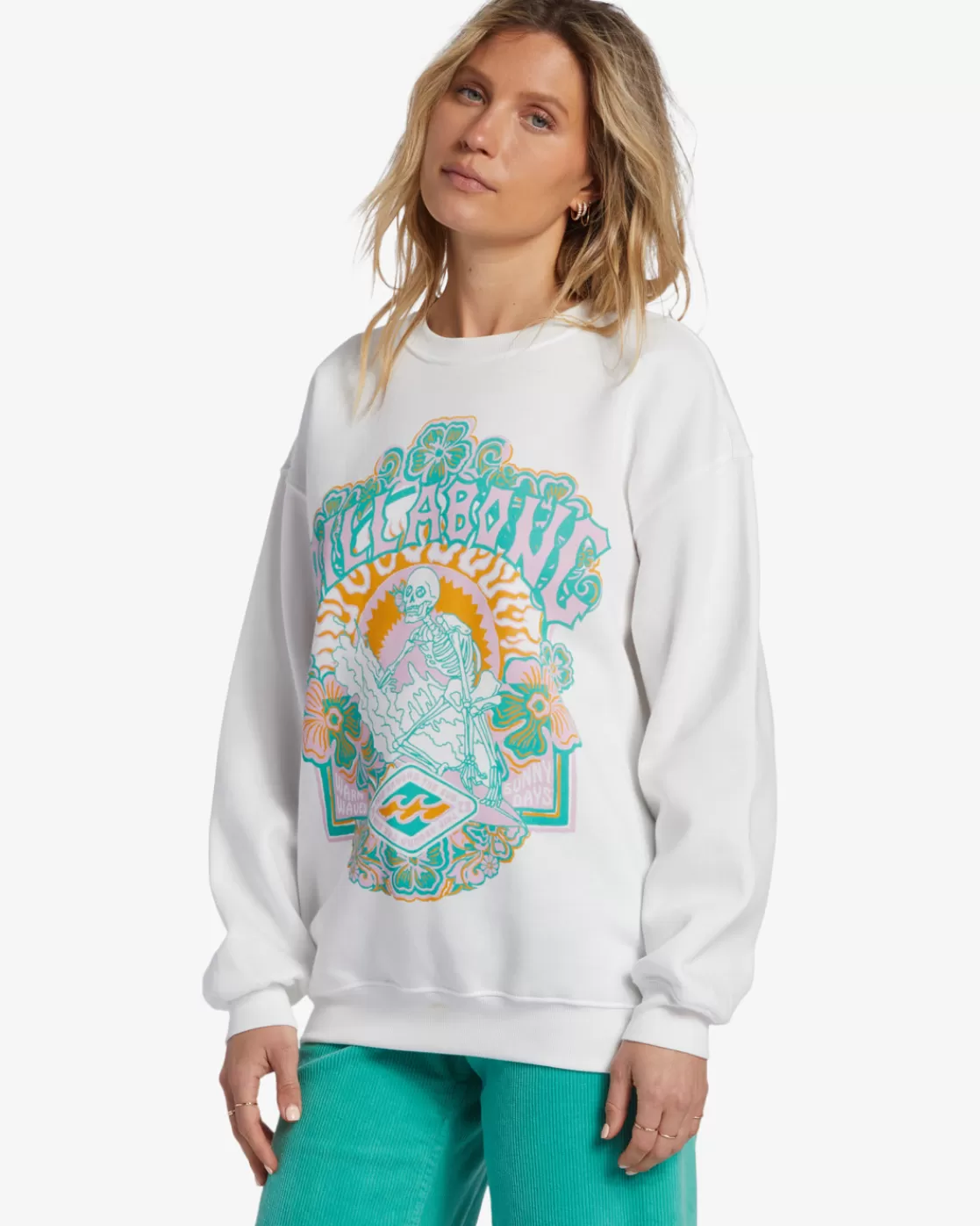 Outlet Billabong Sunny Days Sweatshirt SALT CRYSTAL