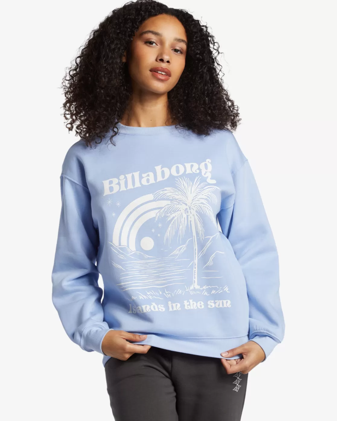 Hot Billabong Sunny Islands Sweatshirt OUTTA THE BLUE