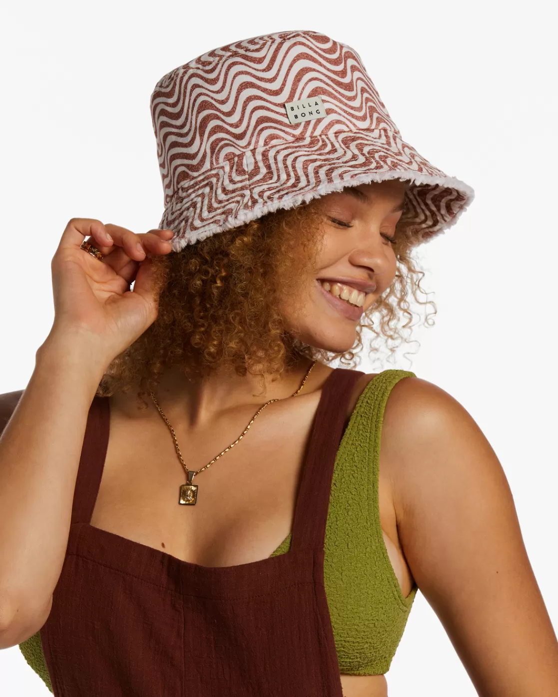 Hot Billabong Suns Out Bucket Hat MOCHA