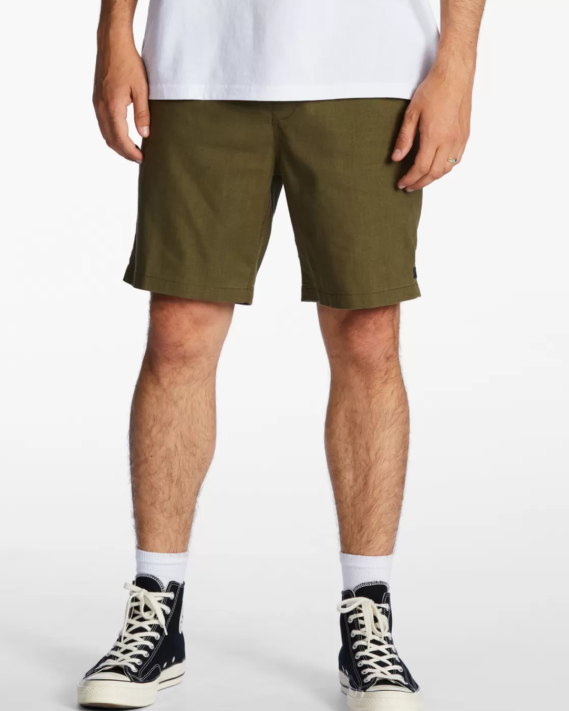 Fashion Billabong Surftrek Hemp Technical Elasticized Shorts MILITARY