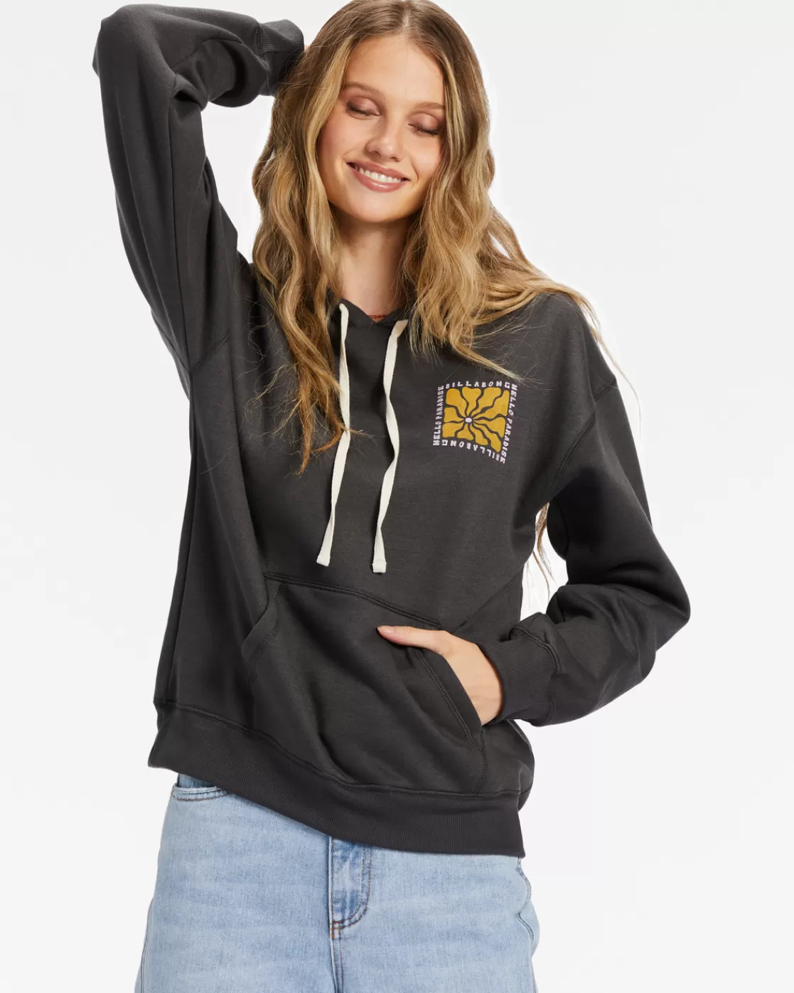 Best Sale Billabong Take Me To Paradise Sweatshirt OFF BLACK