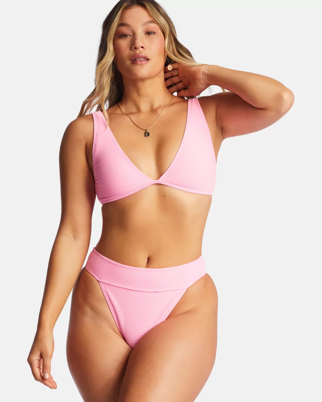 Flash Sale Billabong Tanlines Ava Tank Bikini Top PINK DAZE