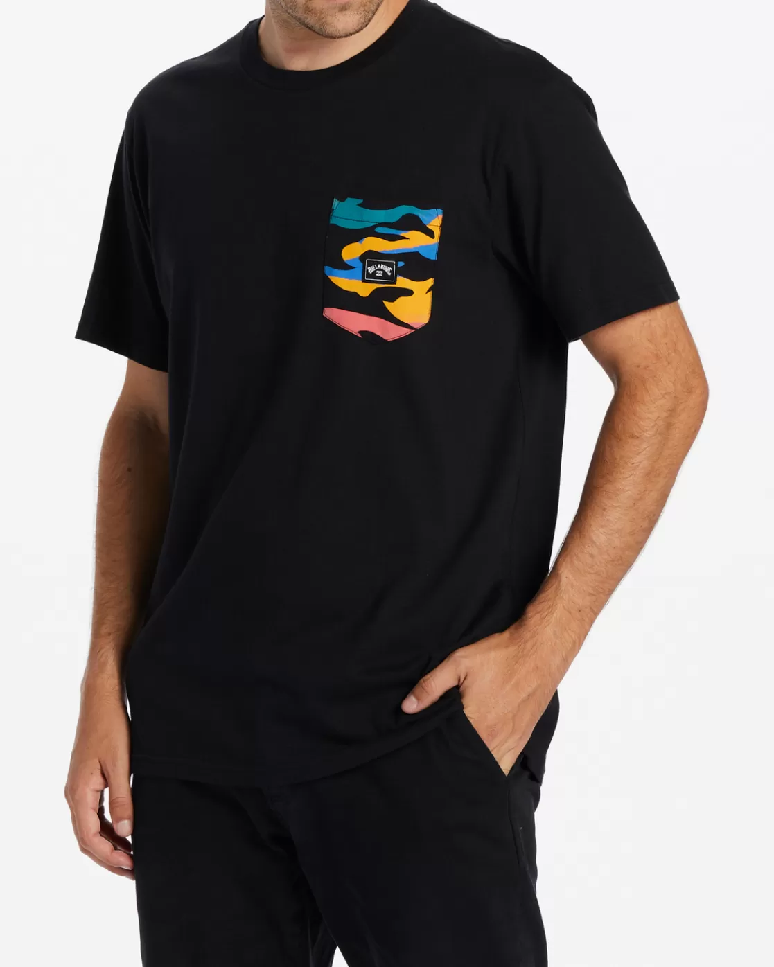 Best Sale Billabong Team Pocket T-Shirt BLACK