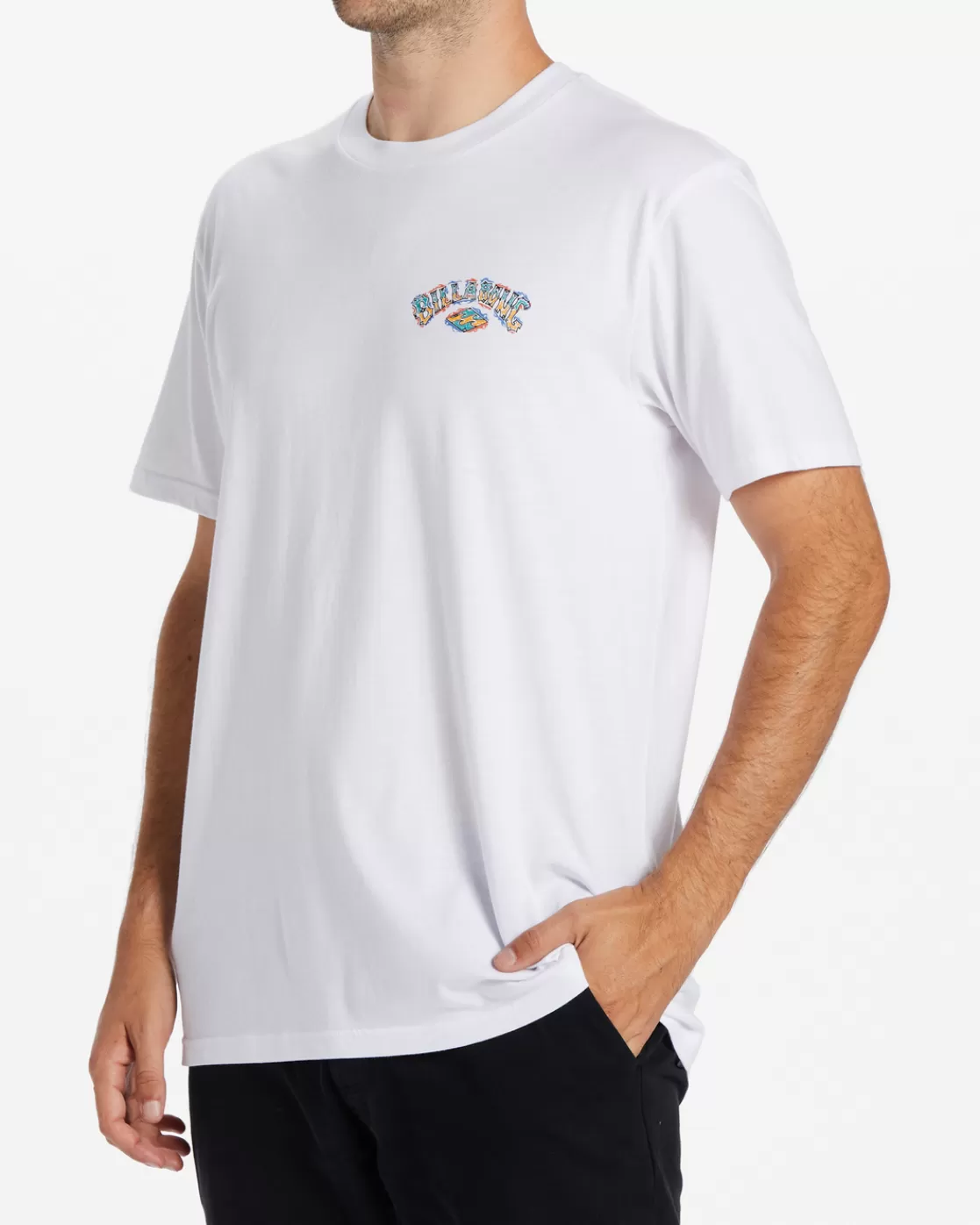 New Billabong Theme Arch T-Shirt WHITE