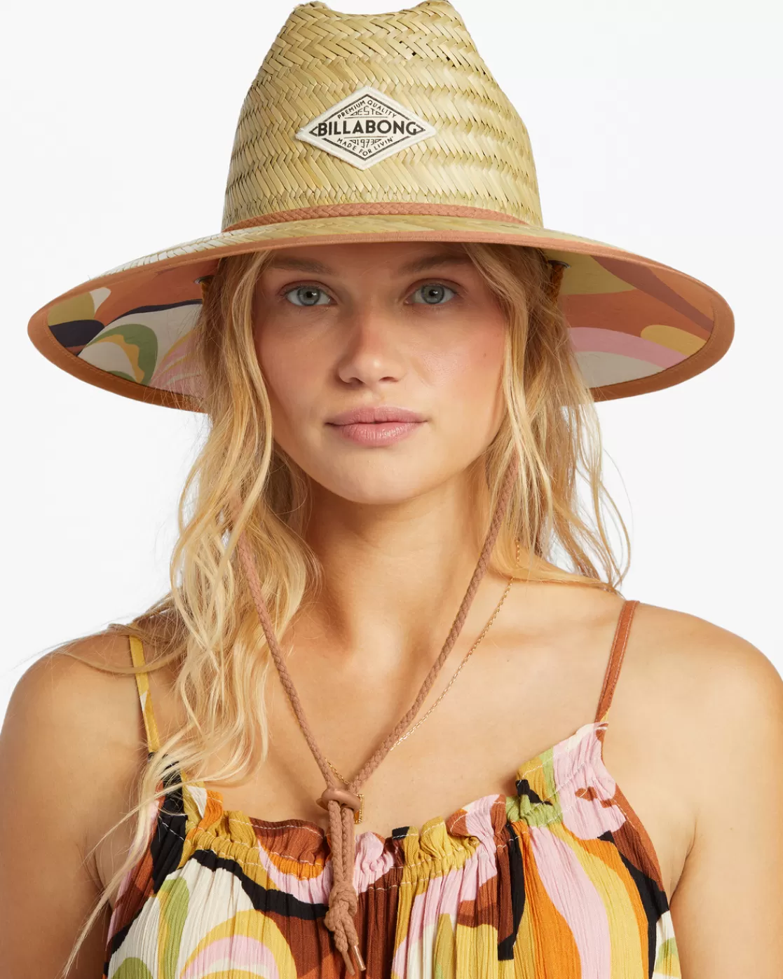 Shop Billabong Tipton Straw Lifeguard Hat MULTI 1