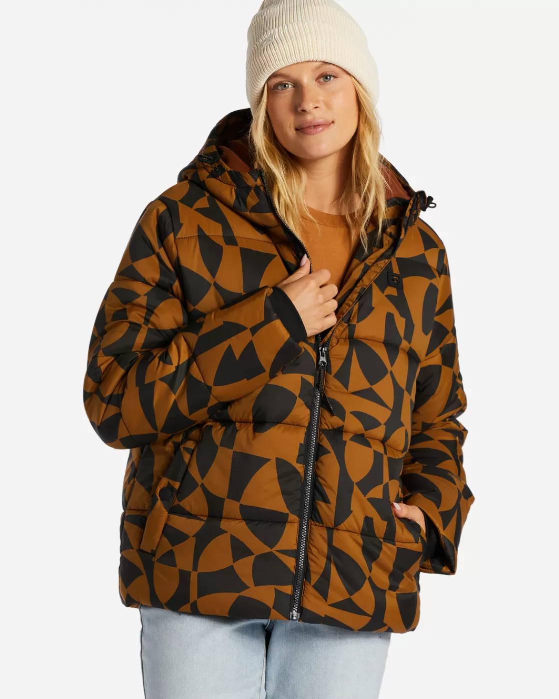 Store Billabong Transport Puffer Jacket WALNUT