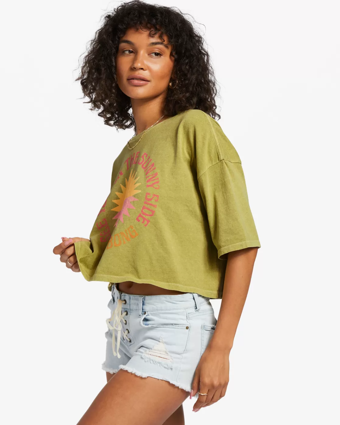 Best Sale Billabong TRUE Cropped T-Shirt SEAWEED