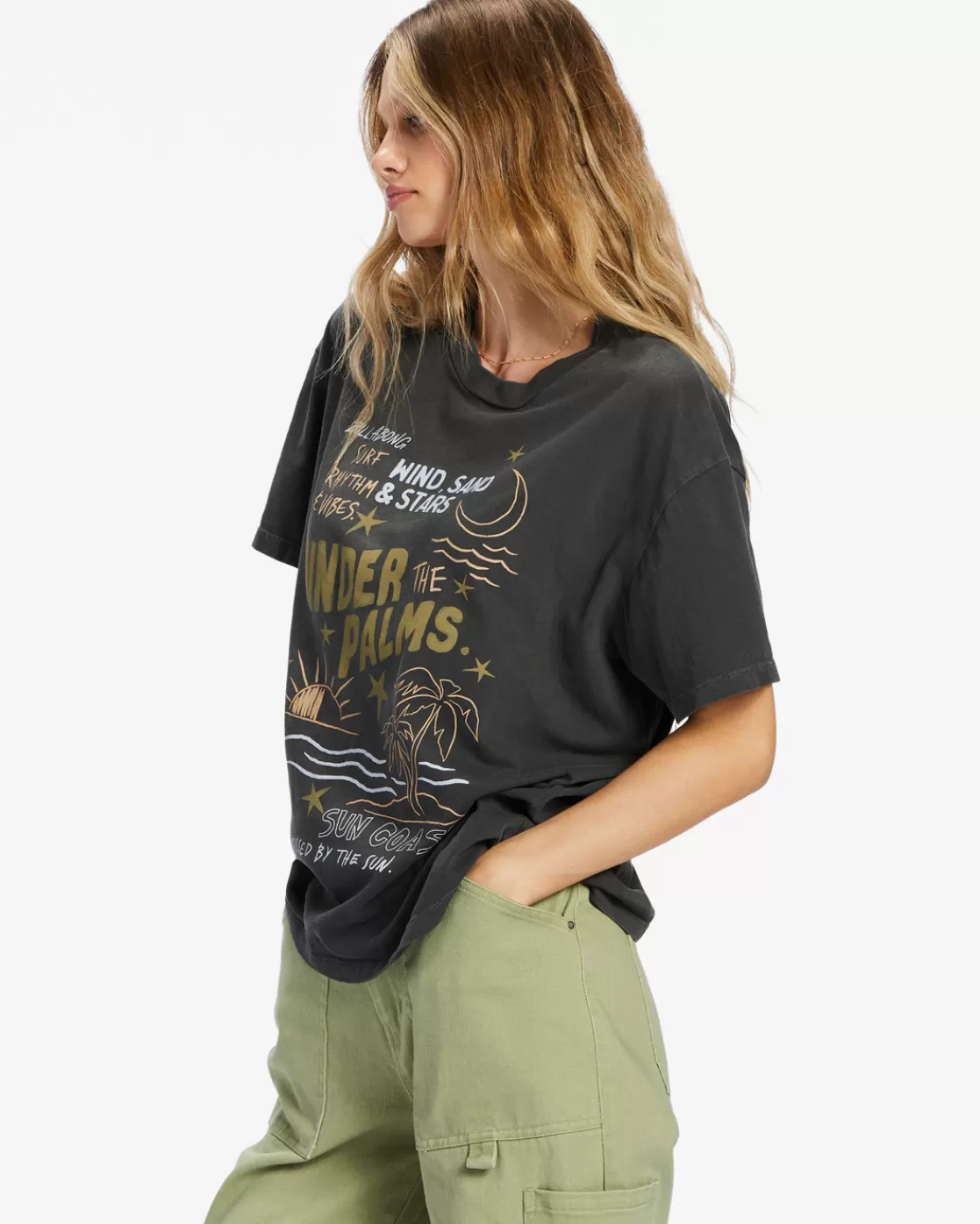 Sale Billabong Under The Palms T-Shirt OFF BLACK