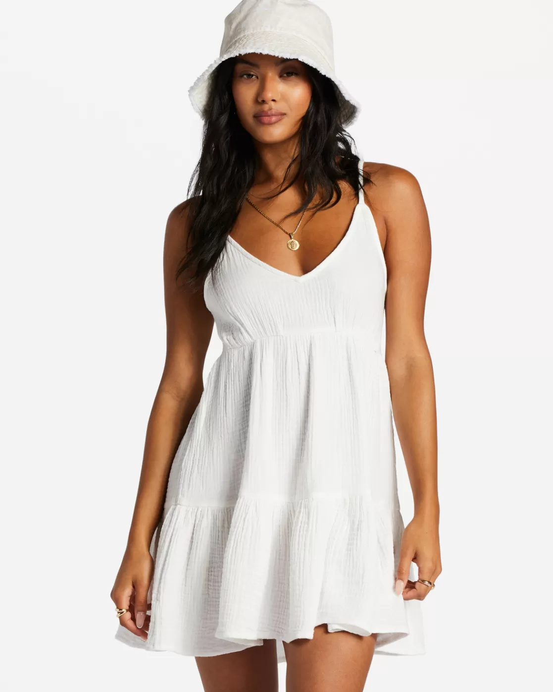 Discount Billabong Wave After Wave Mini Dress SALT CRYSTAL