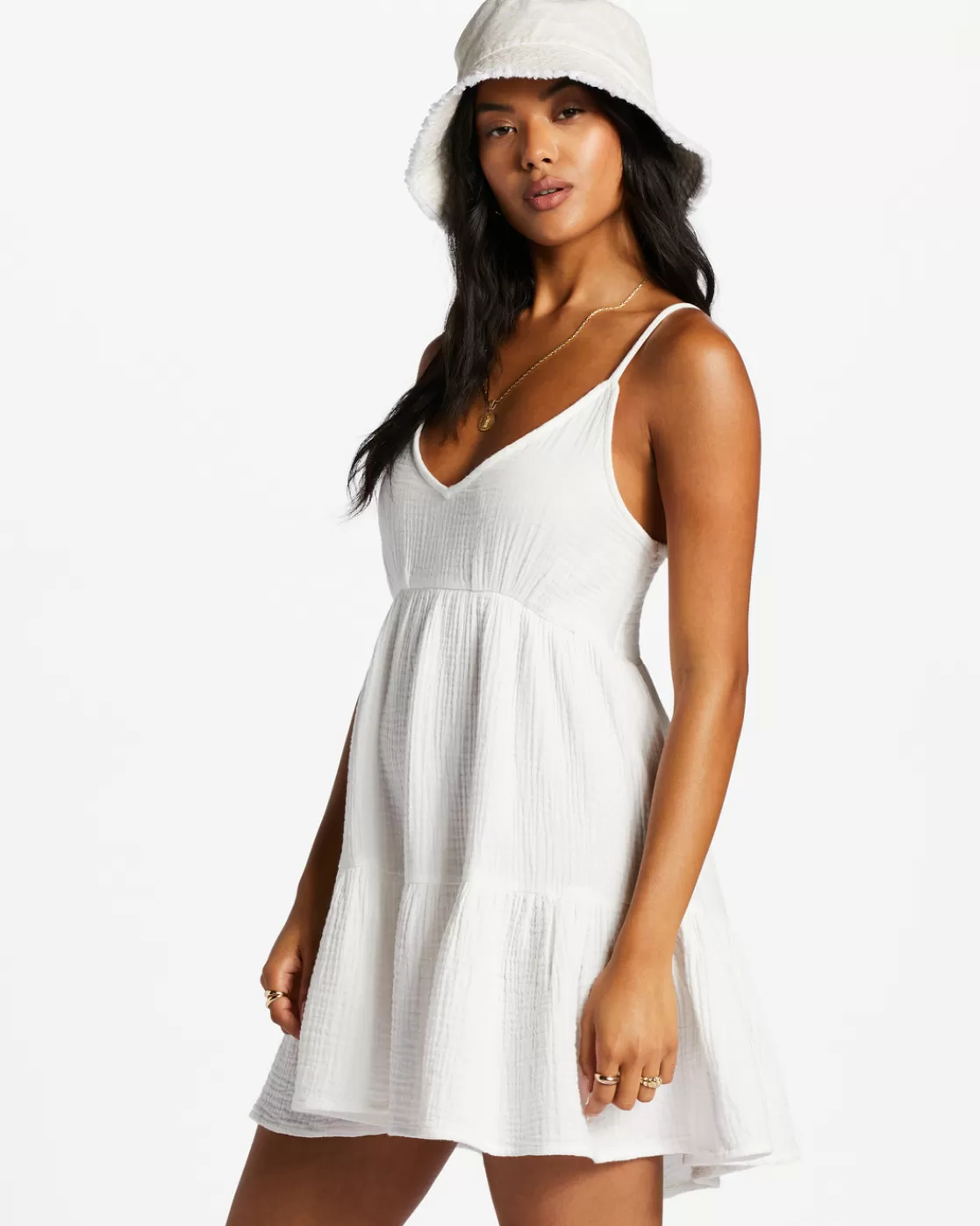 Discount Billabong Wave After Wave Mini Dress SALT CRYSTAL