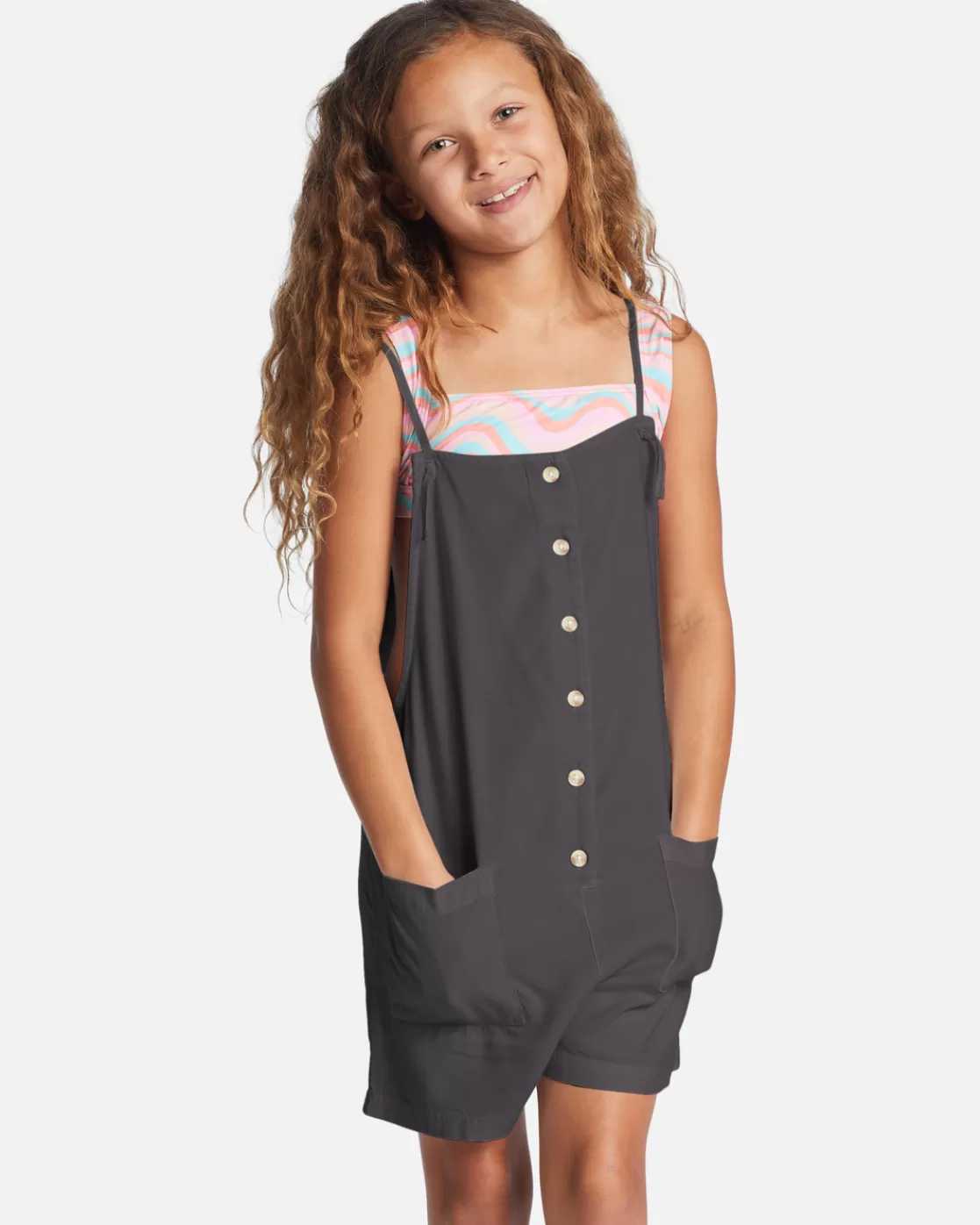 Hot Billabong Wave Watch Jr Romper OFF BLACK