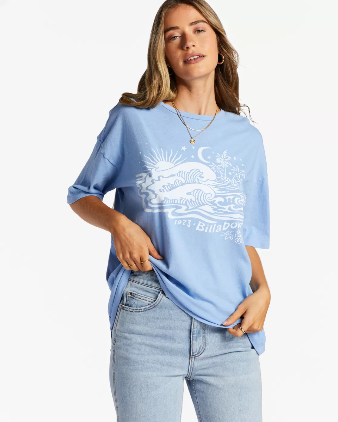 Cheap Billabong Waves For Days T-Shirt OUTTA THE BLUE