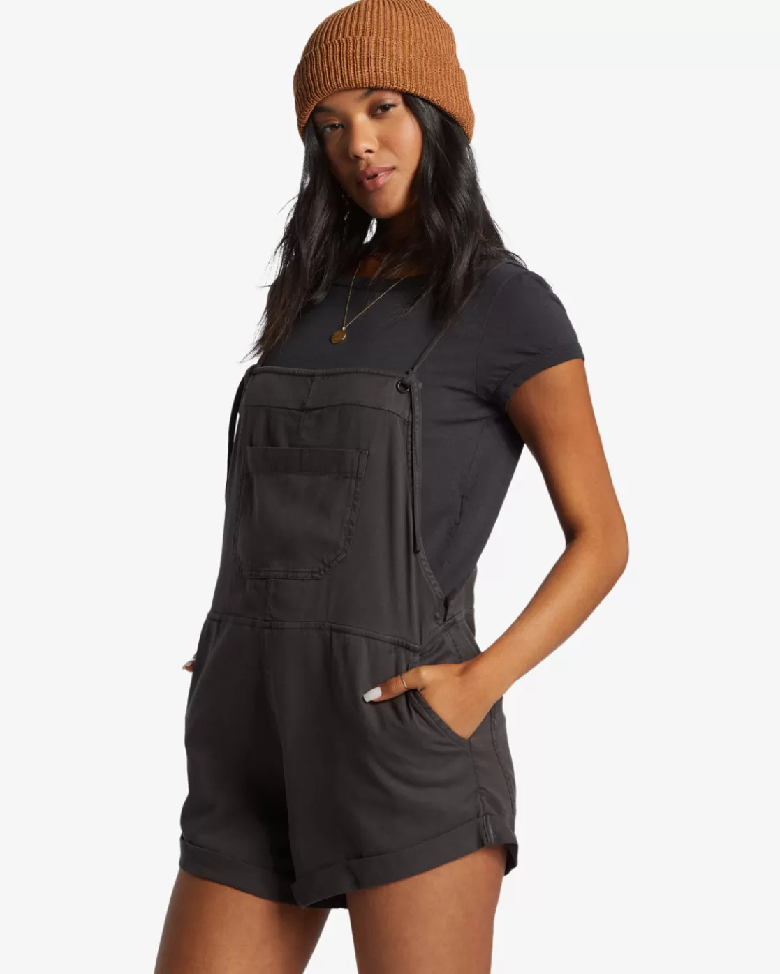 Flash Sale Billabong Wild Pursuit Romper OFF BLACK