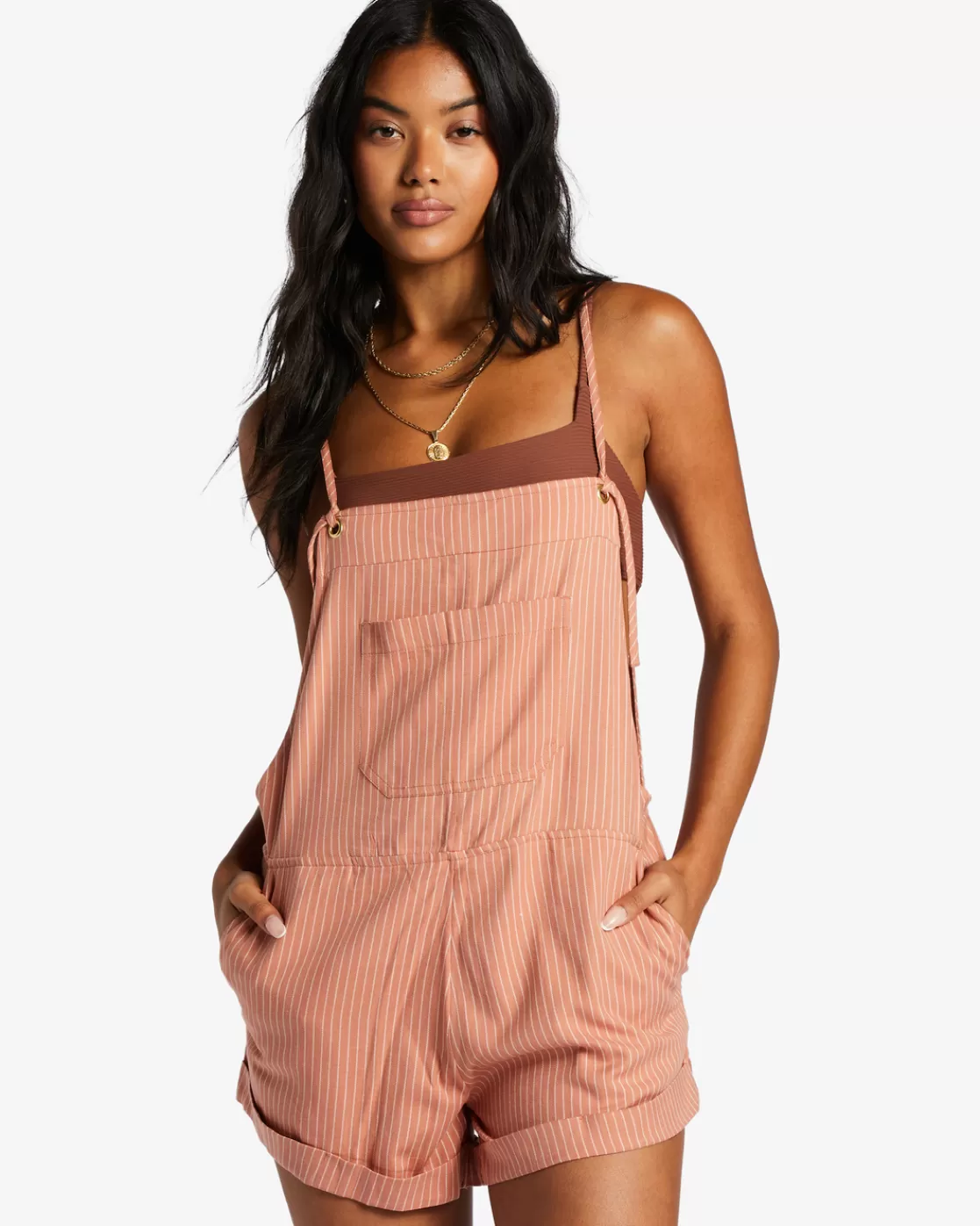 Shop Billabong Wild Pursuit Romper ROSE DAWN