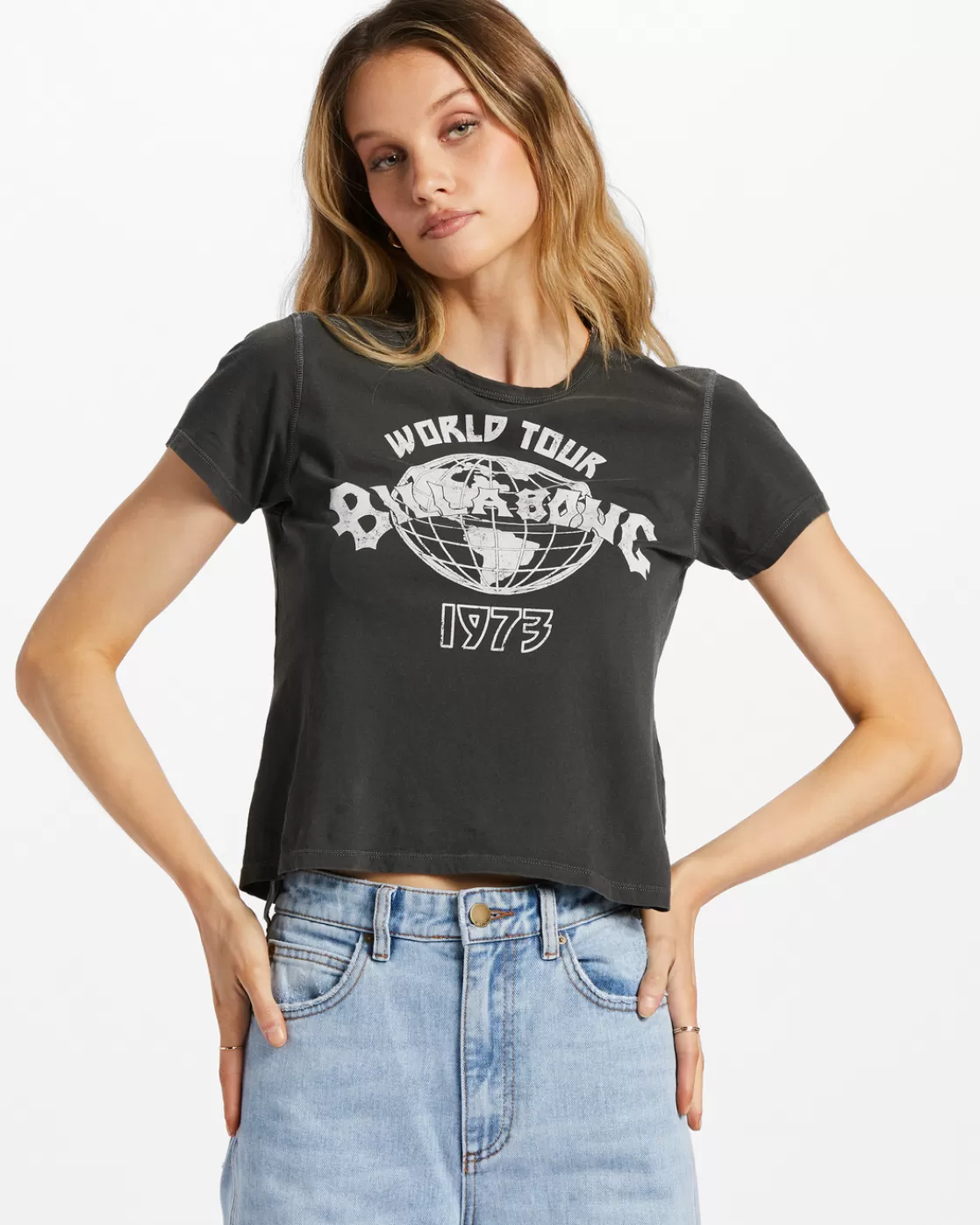 Online Billabong World Tour T-Shirt OFF BLACK