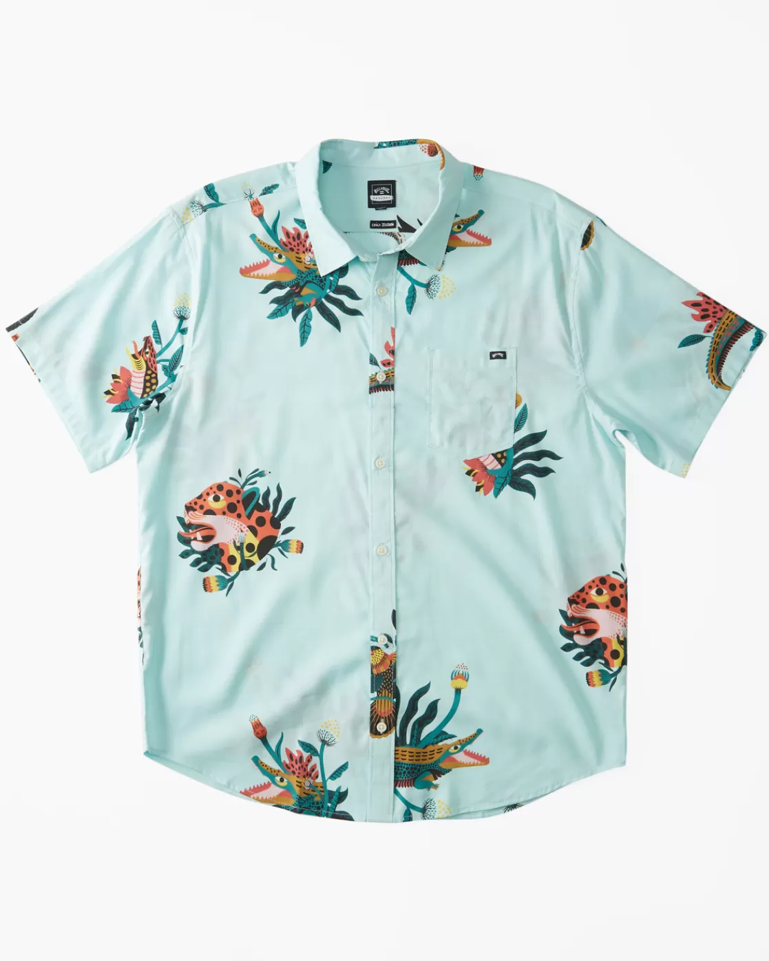 Sale Billabong Zeledon Sundays Short Sleeve Shirt COASTAL